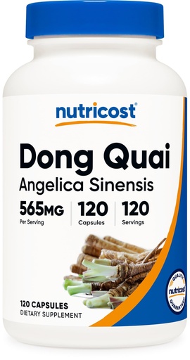 [BRSWG2YLA4PAGCLF] Nutricost Dong Quai 565mg, 120 Capsules - Gluten Free, Non-GMO, Vegetarian Capsules - Angelica Sinensis