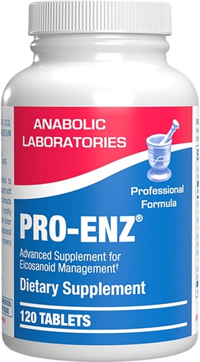 [BRSWIYAQBR6Q42DY] Pro ENZ Joint support Supplement - Clinical Formula Turmeric Boswellia Supplement for Joint & Cartilage Mobility and Comfort Support Plus Eicosanoid Management with Proteolytic Enzymes (120 Services)
