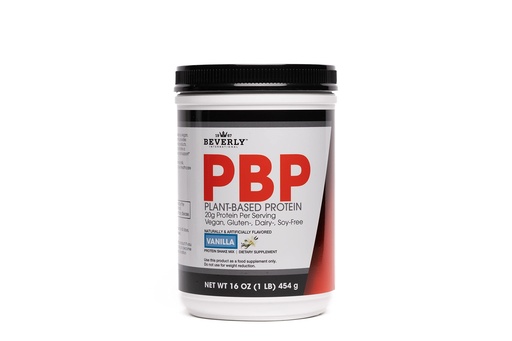 [BRSWYGLQA5YRSHLJ] Beverly International PBP, Plant Based Protein. Vegan, Gluten, Dairy, Soy-Free. Great Vanilla Taste, Smooth, Easy to Digest, 21g Protein per Serving, (15 Servings) 1lb. Complete Amino Acid Profile.