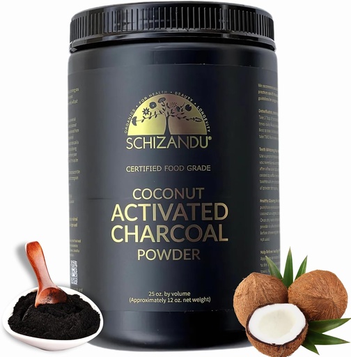 [BRSRAZQ3BEDRAFL3] Organic Activated Coconut Charcoal Powder Ideal for Supports Skin, Body, Oral Health, Teeth Whitening | Dietary Supplement (25 Oz (Pack of 1))