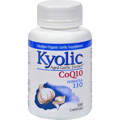 [BRSWIYAFBYARYYD2] Kyolic for Mula 109 Aged Garlic Extract with Coq10 Capsule - 100 Per Pack - 3 Packs Per Case.