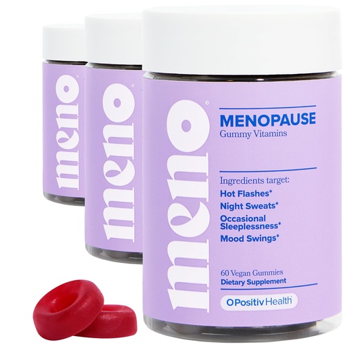 [BRSRAZYOO4CBM2QU] O Positiv MENO Gummies for Menopause, 30 Servings (Pack of 3) - Hormone-Free Supplements for Women with Black Cohosh & Ashwagandha KSM-66 - Helps Alleviate Hot Flashes, Night Sweats, & Mood Swings