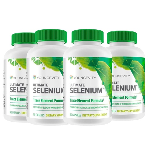 [BRSWKZAMCEJW2YLY] Youngevity Ultimate Selenium + Cofactors - Essential Mineral Supplement for Immune Support, Antioxidant Defense, Thyroid Function, and Cellular Health (I-selenomethionine) - (90 Capsules)