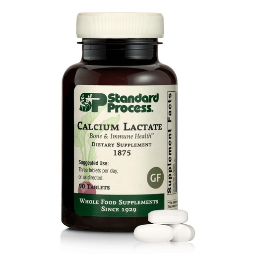 [BRSW2HALOAGQAHT6] Standard Process Calcium Lactate - Bone Density & Immune Health Support - Aids Blood Clotting & Normal Cell Function - Vegan, Gluten-Free, Non-Dairy, Non-Soy & Non-Grain - 90 Tablets (30 Servings)