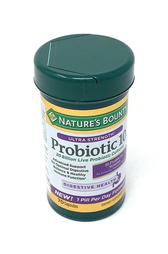 [BRSWYBT7O4HGY3QZ] Nature's Bounty Ultra Strength Probiotic 10, 70 Capsules