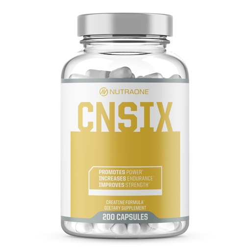 [BRSWGAIBBENREH3O] NutraOne CNSix Creatine Capsules Creatine HCL to Help Build Lean Muscle* (600mg - 200 Capsules)