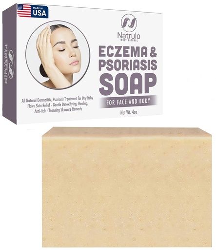 [BRSWGBIOCQDRSAY7] Eczema Soap Bar for Face and Body – All Natural Dermatitis, Psoriasis Treatment for Dry Itchy Flaky Skin Relief – Gentle Detoxifying, Healing, Anti-Itch, Cleansing Skincare Remedy – Eczema Soap Bar