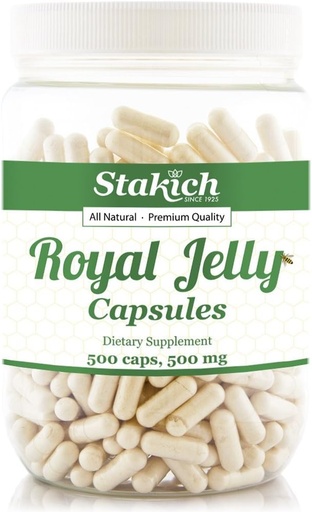 [BRSWKEIAAADGAFTM] Stakich 500 mg Capsules (Royal Jelly Capsules 500 mg (500 Count))