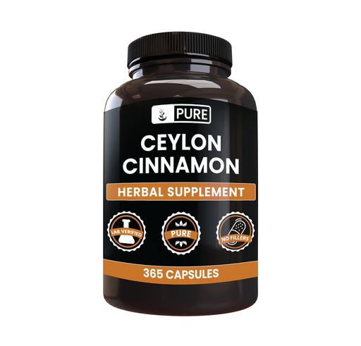 [BRSWYZQ5OQMAGDQ2] PURE ORIGINAL INGREDIENTS Ceylon Cinnamon (365 Capsules) No Magnesium Or Rice Fillers