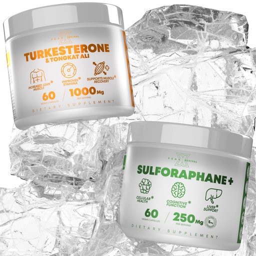 [BRSRAYL7O4BBEHQ4] Peak Revival-X Turkesterone & Tongkat Ali Real Lab-Verified Sulforaphane Supplement, Ajuga Turkestanica Per Serving Increase Stamina - (60 Capsules)