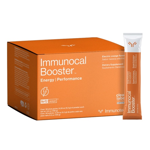 [BRSWYCYTPMPRGG34] Immunocal Booster Energy Performance – Natural Energy & Focus Support with Green Tea, Coffee & Guarana – Supports Alertness, Endurance & Cellular Defense (Nrf2) – Sugar-Free, Gluten-Free – 30 Servings