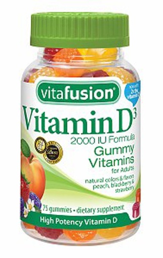 [BRSWGGAFOZYW2F35] Vitafusion Vitamin D 2000 IU Adult Gummies, 275 Count