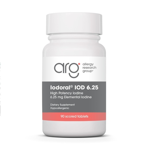 [BRSWYBI5B4CG2FDA] ARG Optimox Iodoral 6.25 mg - Iodine & Potassium Iodide Supplement for Thyroid & Metabolic Balance Support - Free of Soy & Gluten - 90 Servings - 90 Tablets
