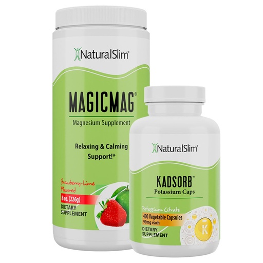 [BRSW2EIPOAPAIETJ] Dynamic Duo MagicMag & Kadsorb - Magnesium Powder Stress & Sleep Support Drink & Potassium Caps Electrolyte Balance Normal pH Support - Natural Aid for a Slow Metabolism