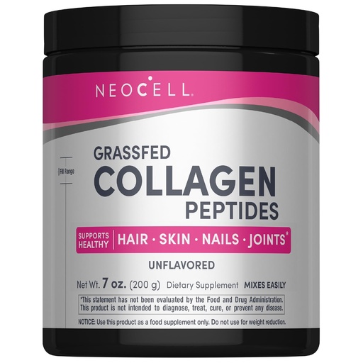 [BRSWIY3YA4BWG2DE] NeoCell Grassfed Collagen Peptides Powder | 7 oz | Unflavored | for Women and Men | Hair, Skin, & Nails