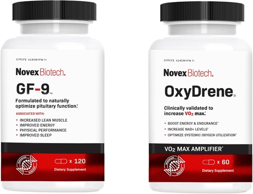 [BRSROFTQB5YWGEY6] GF-9 and OxyDrene Men’s Performance Stack 30-Day Supply – Boost a Critical Peptide That Supports Energy and Drive, Plus Increase VO2 Max and NAD+ for Enhanced Physical Performance, Energy, & Endurance