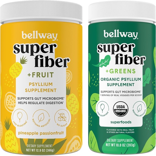[BRSRA2QHOQFQACTH] Bellway Super Fiber Powder + Fruit, Pineapple Passion Fruit Super Fiber + Greens