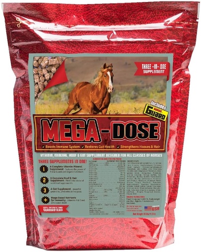 [BRSWKYAPC4ORCFDE] Mega Dose 10 lb, Equine Vitamin Mineral with a Full Serving of Horse Guard Supplement & Hoof Guard