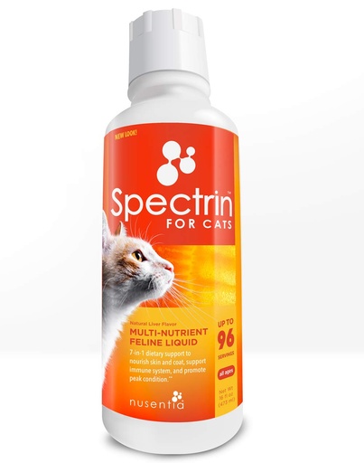 [BRSWIZT7AAGQCCI5] Cat Vitamins - Spectrin 16 OZ - Liquid Vitamin & Antioxidant Supplement for Cats - 96 doses