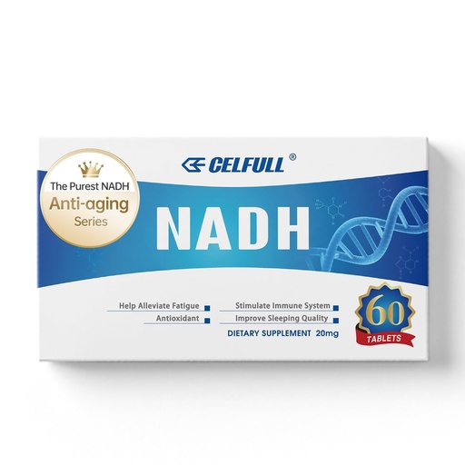 [BRSWYGTYCUNRE3LL] CELFULL NADH Supplement 40mg Enchance NMN Alternative NAD+ Supplement for Immune Support Anti-Aging Boost Brain Cognition & Chronic Fatigue Supplements