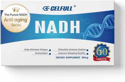[BRSWYGTYCUNRE3LL] CELULL NADH Dodatek 40mg Enchance NMN Alternative NAD+ Dopolnilo za imunosupresivno podporo Anti-Aging Boost Kognition možganov in kronično utrujenost dopolnila