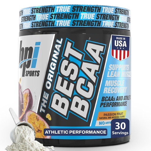 [BRSWIGQRON5R2HTC] BPI Sports Best BCAA Powder - Muscle Recovery Support - Branched Chain Amino Acids | Building Blocks of Protein and Muscle - Post Workout Recovery - Hydration - Passion Fruit