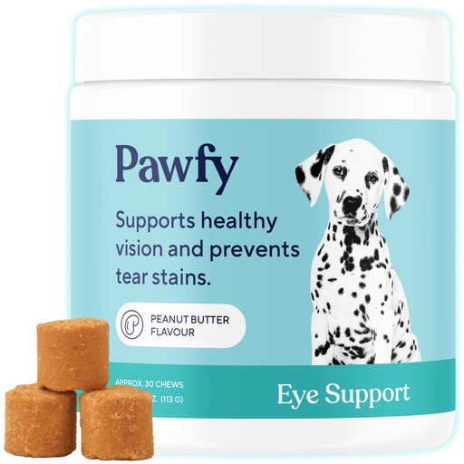 [BRSRMYANPIPGA3TZ] Pawfy Eye Support Soft Chews | Prevent Tear Stains | Support Eyesight | Overall Eye Health | with Luthein, Krill Oil & Astaxanthin
