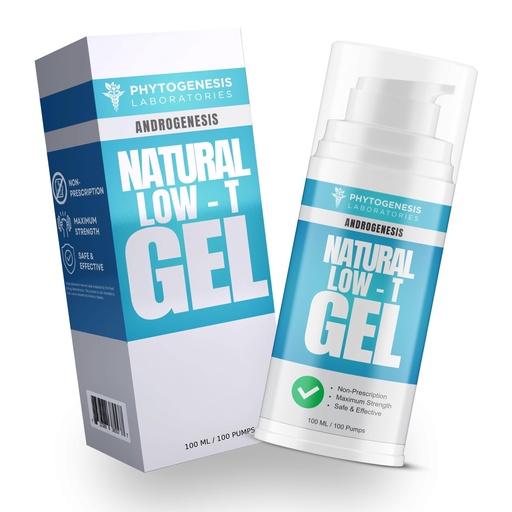 [BRSW2GQDBUDQ4ETU] Natural Low-T Support Gel - T Booster for Men - Muscle Recovery, Energy Booster, Healthy Aging