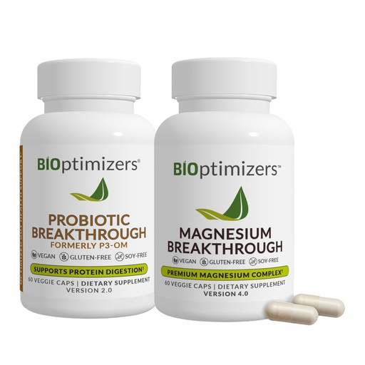 [BRSRMZYBCMDR6HQ2] BiOptimizers - P3-OM (60 Capsules) and Magnesium Breakthrough 4.0 (60 Capsules) Supplement Bundle