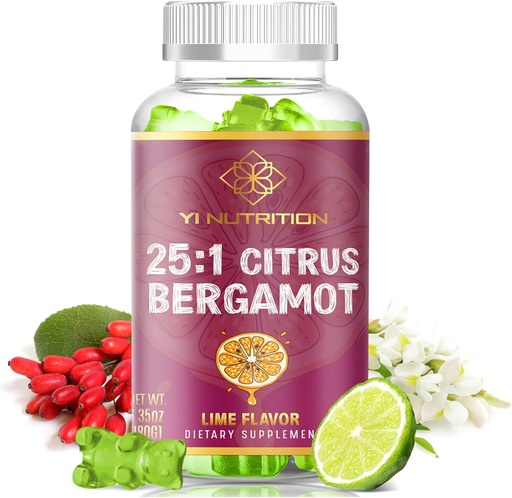 [BRSROCQHAEHBM23A] 25: 1 Citrus Bergamot Gummy - Sense Sugar, No Maltitol, alta concentració