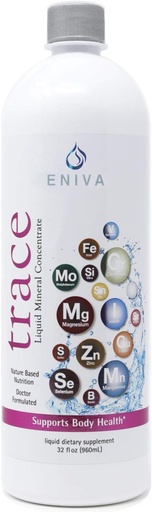 [BRSWKEIQCR7BYHTK] Liquid Ionic Trace Mineral Supplement (32oz) Doctor Formulated. Zero Calories. Zero Sugar. by Eniva Health.