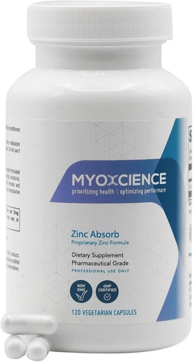 [BRSWY233DN4A43T7] MYOXCIENCE Zinc Absorb | Proprietary Zinc Formula (120 Vegetarian Capsules)