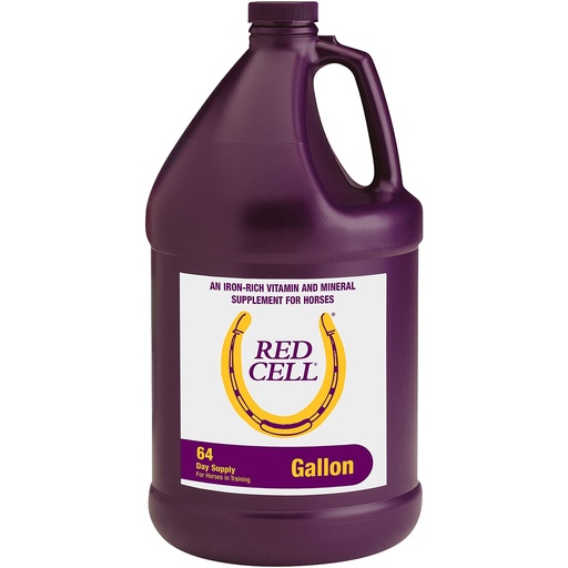 [BRSWIYQBOYPGYHTA] Farnam Horse Health Red Cell, Liquid Vitamin-Iron-Mineral Supplement for Horses, Helps Fill Important Nutritional Gaps in Horse's Diet, 1 Gallon, 128 Oz., 64-Day Supply