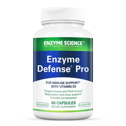 [BRSWI2T6AUFWOGTI] Enzyme Science Enzyme Defense Pro - Immune Support Supplement – Formulated with Vitamin D3, L - Lysine, Calcium, and Protease - Immunity Supplement - 60 Capsules