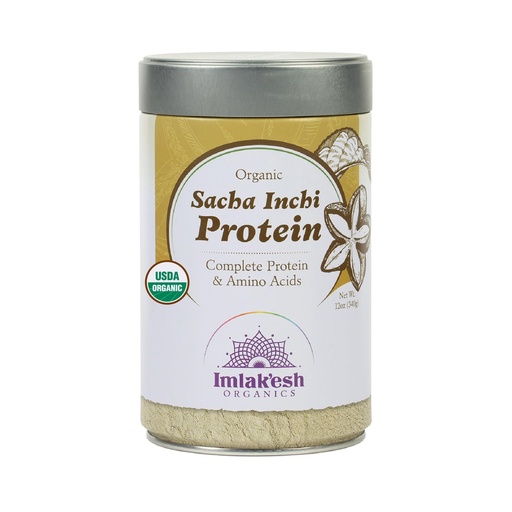 [BRSWIAQOPMAWAFT4] Imlakesh Organics Sacha Inchi Protein, Powder (12oz Metal Jar)