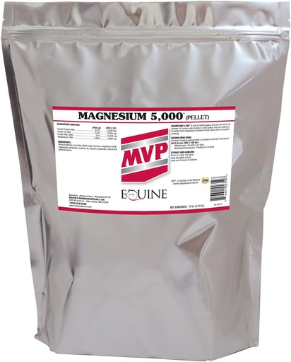 [BRSWIZT3B4EA4FTU] Magnesium 5000 (10lb) Calming/Metabolism/Muscle Function Support for Horses.