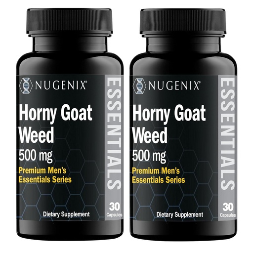 [BRSRAHD3OYHWMEL5] Nugenix Essentials Horny Goat Weed for Men, Epimedium Extract, 60 Capsules | Male Vitality and Wellness