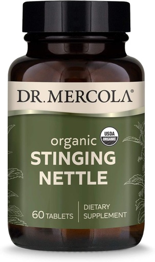 [BRSW2Y33OB7GO2TU] Dr. Mercola Organic Stinging Nettle Dietary Supplement, 60 Servings (60 Tablets), non GMO, Gluten Free, Soy Free, USDA Organic