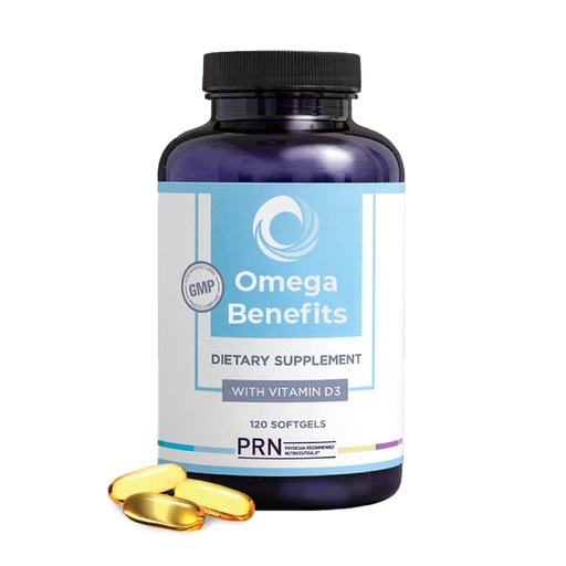 [BRSWIZIROYGWC33K] PRN Omega 3 Supplement - 120 Softgels, 30-Day Supply - Fish Oil Omega 3 Supplements with 1680 mg EPA & 560 mg DHA - rTG Omega-3 + Vitamin D for Skin, Joint, Brain, Eye & Heart Health