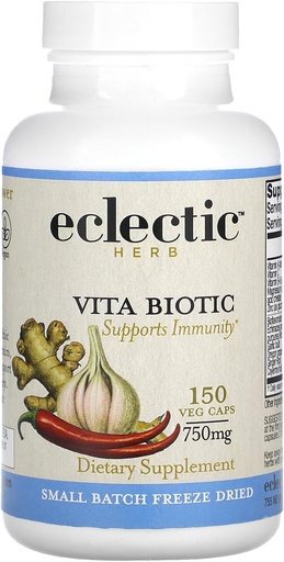 [BRSWIYT3PMDRQ3Y5] Eclectic Institute Vitabiotic Immune New in Capsules, 150 Non-GMO Veg caps