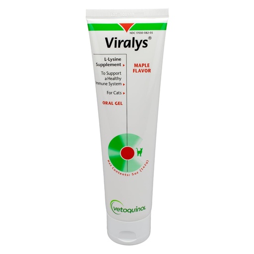 [BRSWIEYEAYFRY2I3] Vetoquinol Viralys - Lysine Supplement for Cats & Kittens - Supports Eye Wellness, Respiratory Health & Immune Strength - Flavored Oral Gel for Easy Feeding & Daily Use for Picky Eaters - 5oz