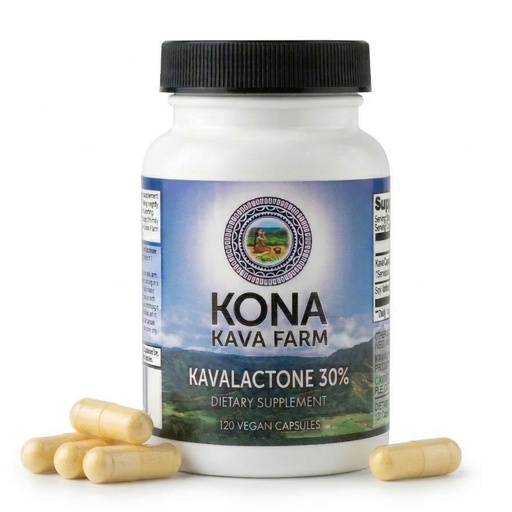 [BRSWIAQPARYWGH3C] 30% Kavalactone Kava Extract Capsules (120 Count) - Standard Concentrated Noble Kava - No-Prep, Mess-Free Formula - Vegan, Non-GMO, Travel-Friendly, Easy-to-Swallow Supplements.