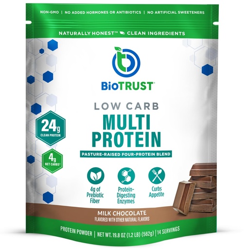 [BRSWY2QPDEIRSGT4] BioTrust Low Carb Protein Powder - Delicious Whey & Casein Blend from Grass-Fed Hormone Free Cows - Non GMO, Gluten Free (Chocolate)