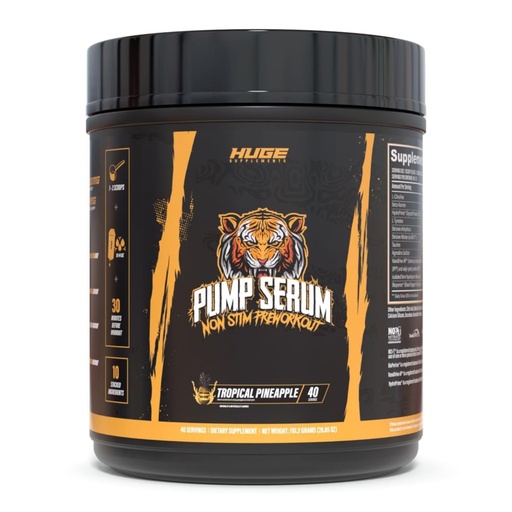 [BRSW2CQHOB5GOHI4] Pump Serum Non-Stim Pre-Workout For Pumps, Performance, Vascularity & Fullness - Most Stacked Stim-Free Pre Workout with No Caffeine, L-Citrulline, HydroPrime, L-Tyrosine (Tropical Pineapple)
