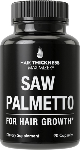 [BRSW2YYOBV7AI2DB] Saw Palmetto for Hair Men and Women. Saw Palmetto Supplment to Support Hair Strength & Thickness. Non-GMO and Gluten Free Caspules
