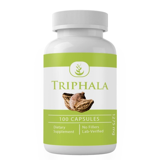 [BRSW2BD4CENRE2QZ] PURE ORIGINAL INGREDIENTS Triphala Powder, (100 Capsules) Always Pure, No Additives Or Fillers, Lab Verified