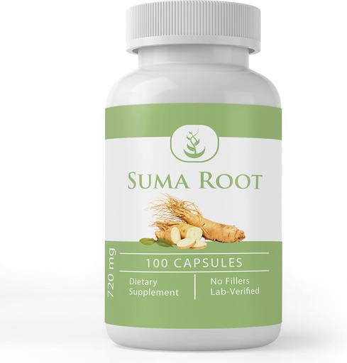 [BRSW2GDYBF5GC2TL] Pure Original Ingredients Suma Root, (100 Capsules) Always Pure, No Additives or Fillers, Lab Verified