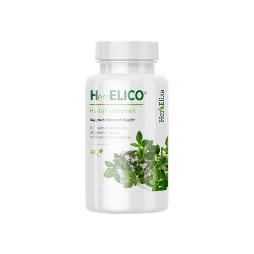 [BRSRMFQ7C4IQG333] HerbELICO® - Wild Oregano, Thyme & Summer Savory Essential Oils Mediterranean Blend, 60 Capsules, Herbal Supplement addresses H. Pylori, Acid Reflux, Heartburn, Non-GMO & Gluten Free