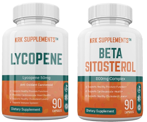 [BRSWYHQOPMBAM3L4] KRK SUPPLEMENTS Bundle Combo of Beta Sitosterol and Lycopene