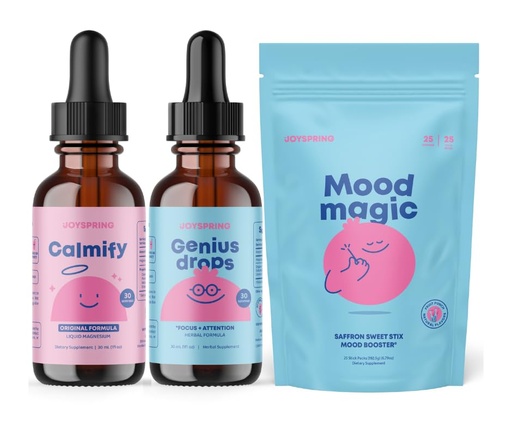[BRSRAZT2OYGR4CA3] JoySpring Saffron & Magnesium for Kids – Genius Focus Supplement Bundle